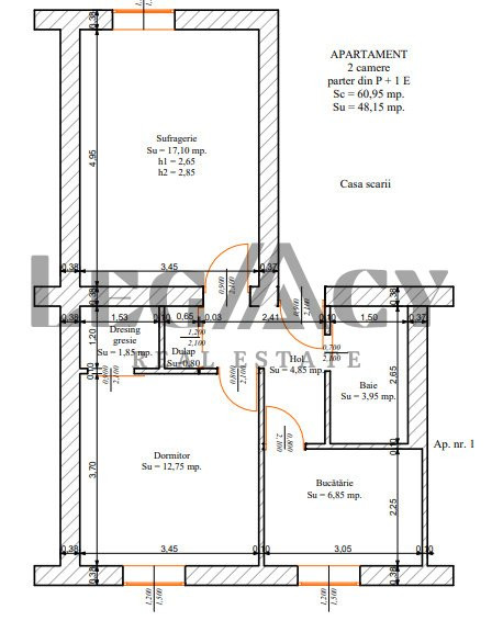 Apartament 2 camere - Decomandat - Turnisor