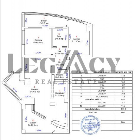 Apartament 3 camere - Zona Calea Poplacii 